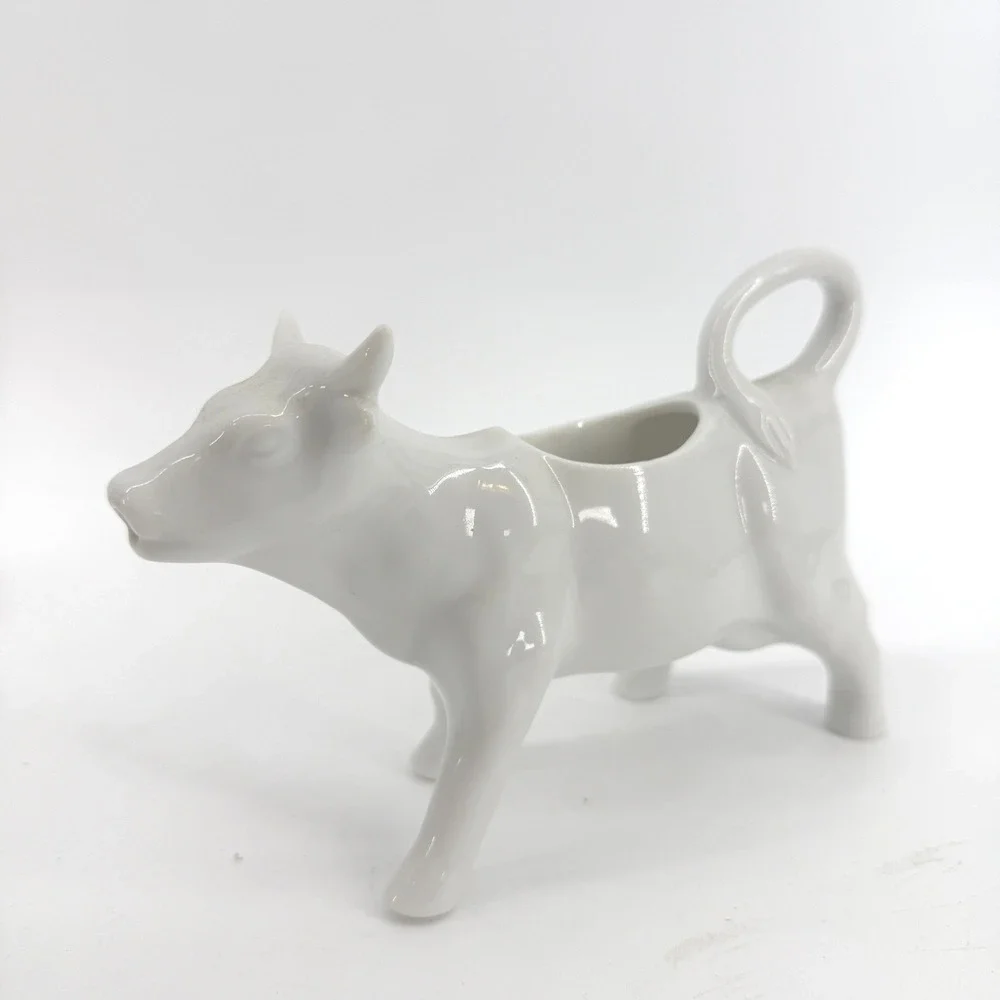 Cow Creamer‎ Pitcher Unisex OS White Ceramic Farmhouse Kitchen Decor